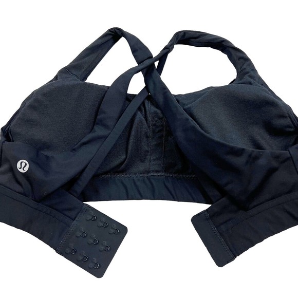 Lululemon Women Stash It All Sports Bra Black Luxtreme Adjustable Sz 6 Strappy - Picture 3 of 9